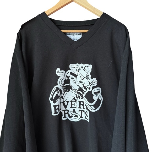 *RARE* Albany River Rats Vintage 90s Hockey Jersey Oversized Carolina Hurricanes - Picture 15 of 16